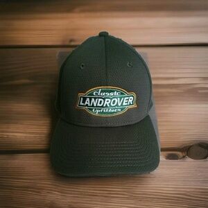 RARE~Classic LANDROVER Upfitters ~Mens Hat- Dark Grey - Size~ Small/ Med.